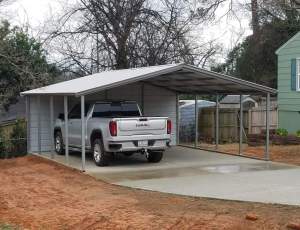 24x25-Carport-with-1-End-Closed
