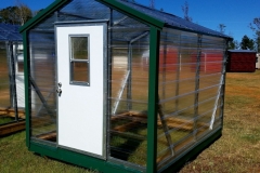 08x10 greenhouse, polycarbonite siding