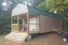 12 x 32 Steel Loft Barn with Porch