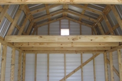 Lofted Barn Interior Showing Loft